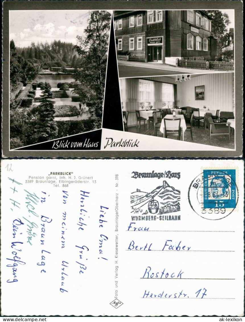 Ansichtskarte Braunlage Gasthaus Parkblick MB 1964 - Braunlage