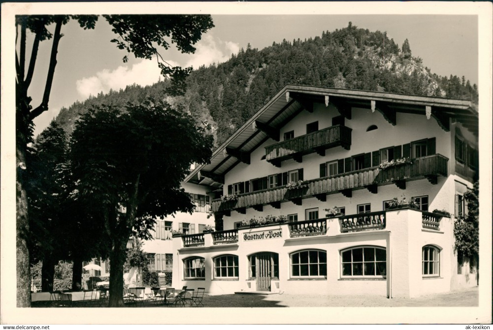 Ansichtskarte Reit Im Winkl Gasthof Pension Post 1962 - Reit Im Winkl