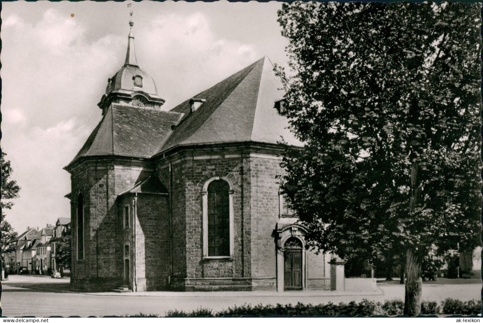 Ansichtskarte Bad Arolsen Straße Stadtkirche 1957 - Bad Arolsen