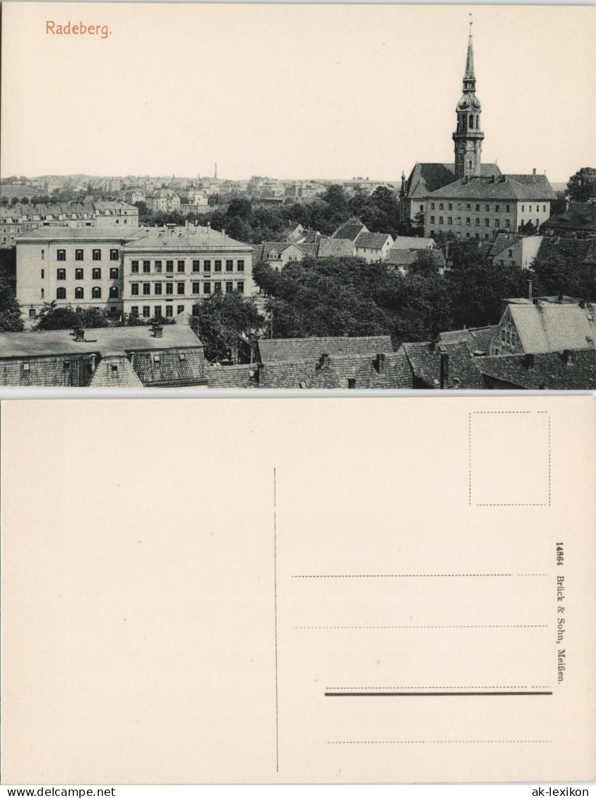 Ansichtskarte Radeberg Stadt - Straßenblick 1913 - Radeberg