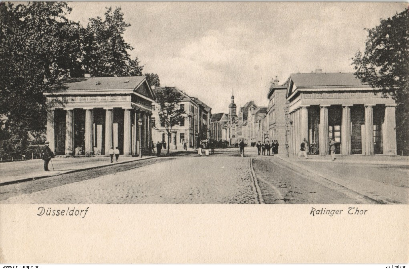 Ansichtskarte Düsseldorf Ratinger Tor - Straße 1903 - Düsseldorf