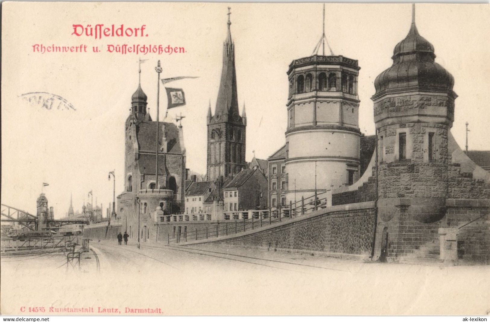 Ansichtskarte Düsseldorf Rheinwerft - Straße 1903 - Düsseldorf