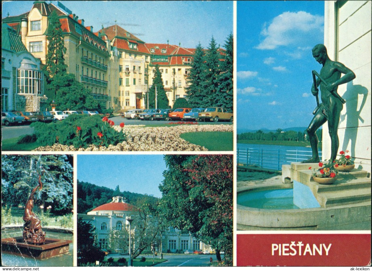 Pistyan Pistian | Piszczany | Piešťany (Pöstyény) Mehrbild-AK 5 Foto AK 1983 - Slowakije