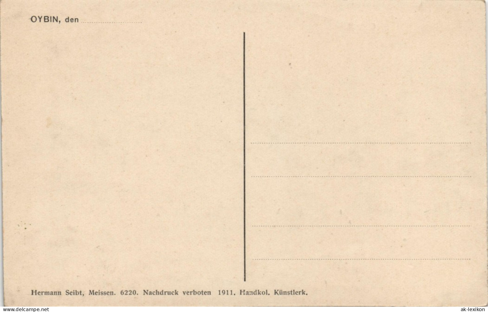 Ansichtskarte Oybin Ortsteilansicht Mit Großem Villen-Gebäude 1911 - Oybin