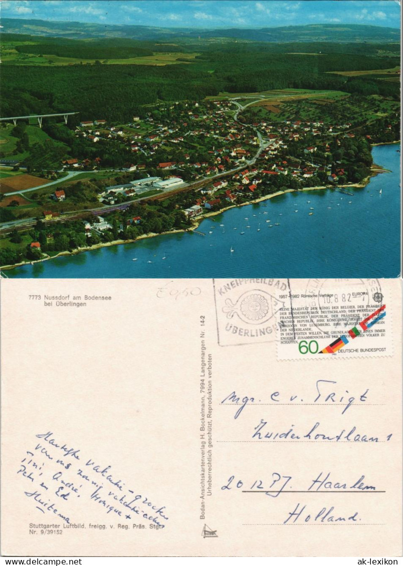Ansichtskarte Nußdorf Maurach-Überlingen Luftbild 1982 - Überlingen