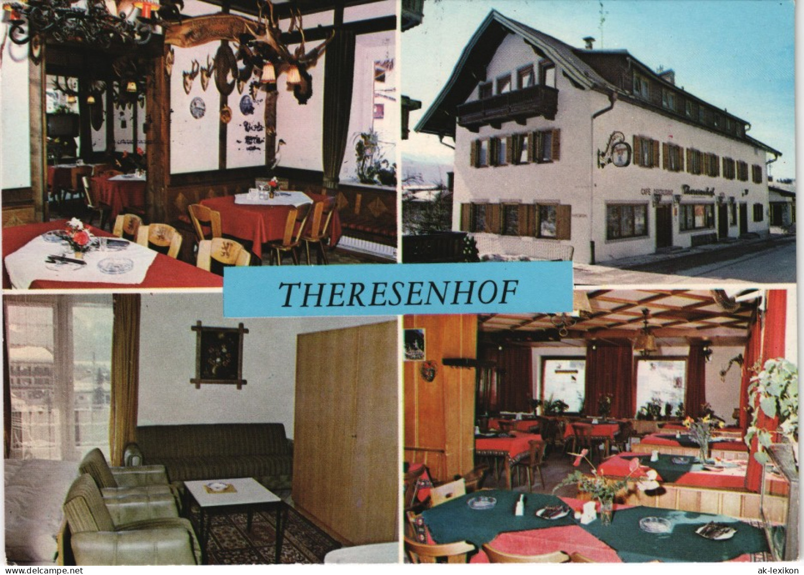 Ansichtskarte Reit Im Winkl 4 Bild Theresenhof Innen Und Außen 1981 - Reit Im Winkl