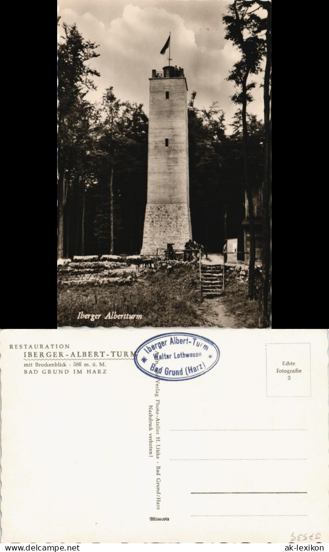 Ansichtskarte Bad Grund (Harz) Iberger Albert Turm 1961 - Bad Grund