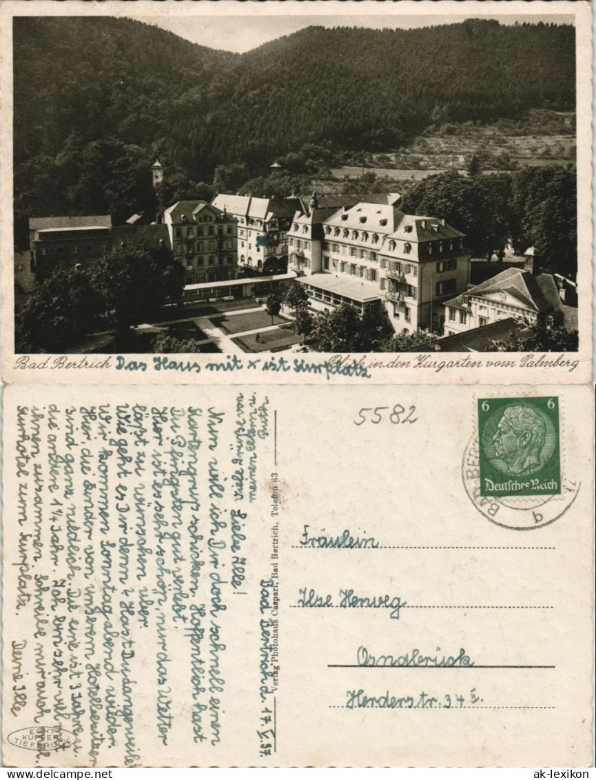 Ansichtskarte Bad Bertrich Kurhaus 1937 - Bad Bertrich