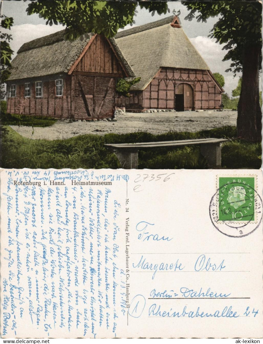 Ansichtskarte Rotenburg (Wümme) Heimatmuseum 1962 - Rotenburg (Wümme)