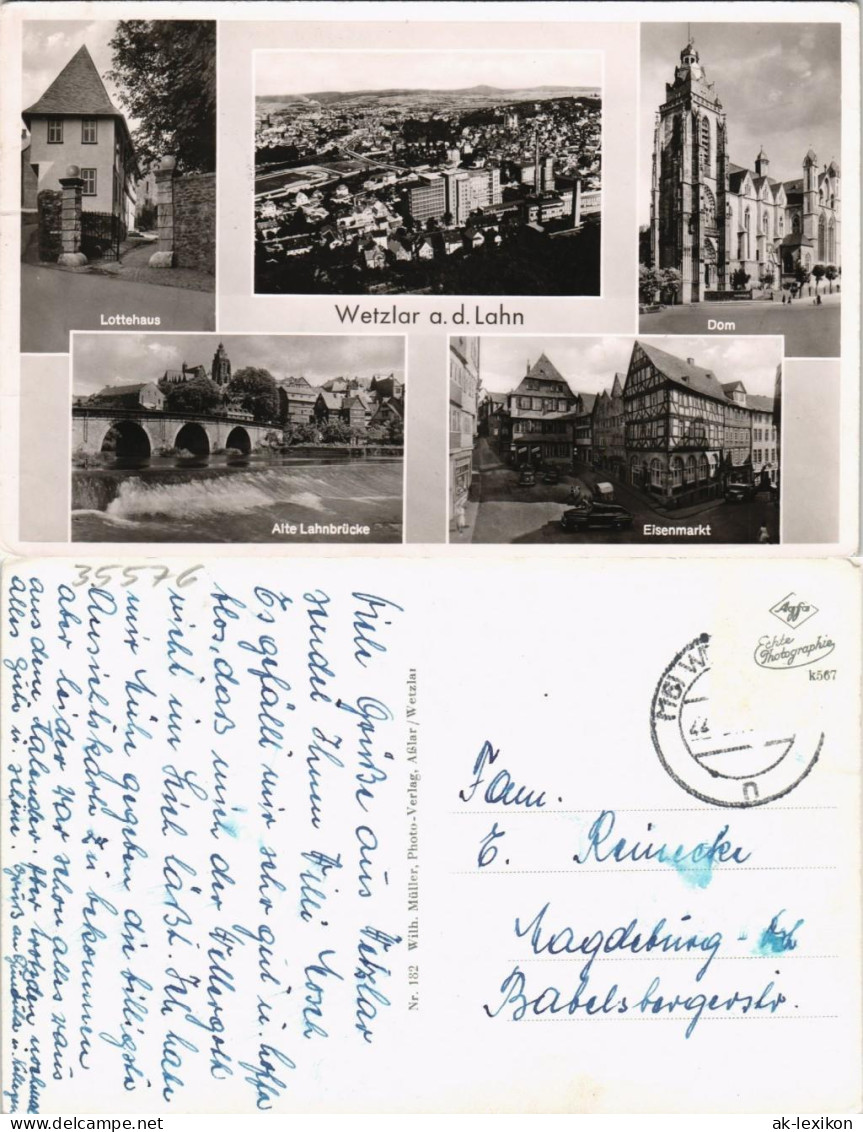 Ansichtskarte Wetzlar Lottehaus, Fabrik, Dom Etc 1962 - Wetzlar