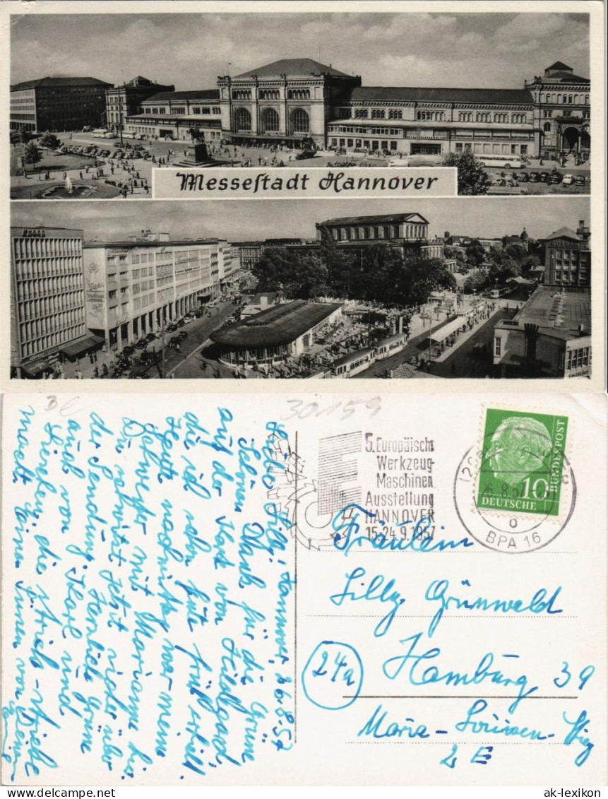 Ansichtskarte Hannover Kröpcke Und Bahnhof 2 Bild 1957 - Hannover