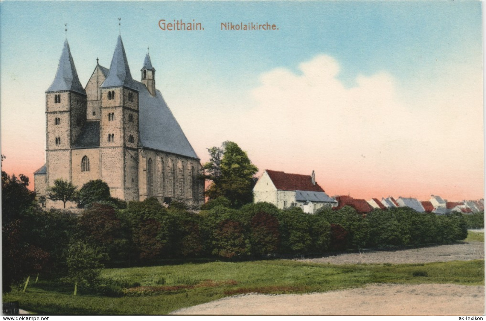 Ansichtskarte Geithain Nicolaikirche Coloriert 1912 - Geithain