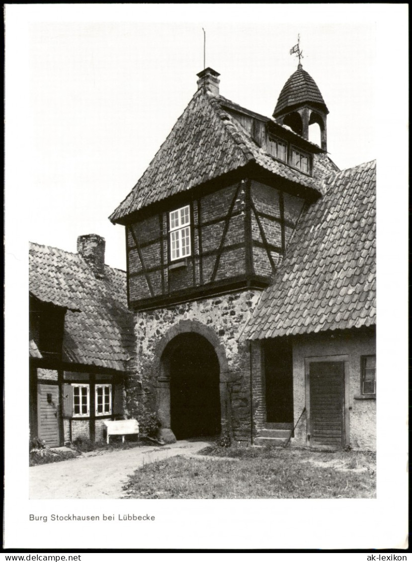 Ansichtskarte Lübbecke (Westfalen) Burg Stockhausen - Eingang 1961 - Luebbecke