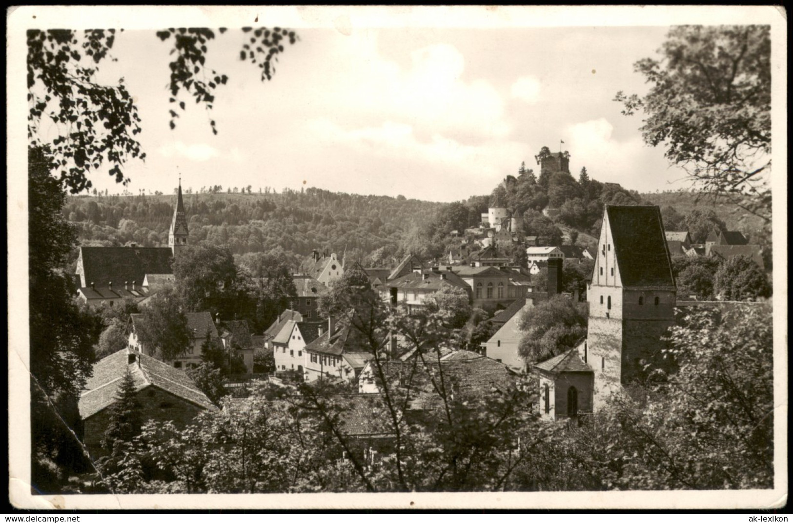 Ansichtskarte Pappenheim Teilansicht Mit St. Galluskirche 1934 - Pappenheim