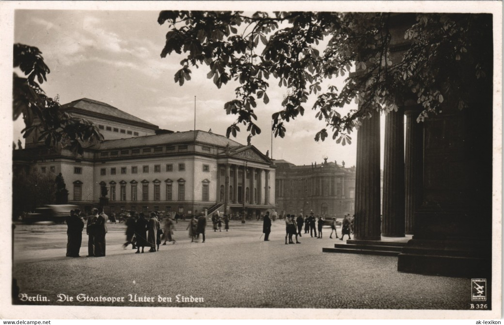 Ansichtskarte Mitte-Berlin Unter Den Linden - Staatsoper, Belebt 1934 - Mitte