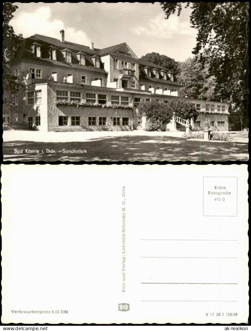 Ansichtskarte Bad Köstritz Sanatorium 1959 - Bad Koestritz