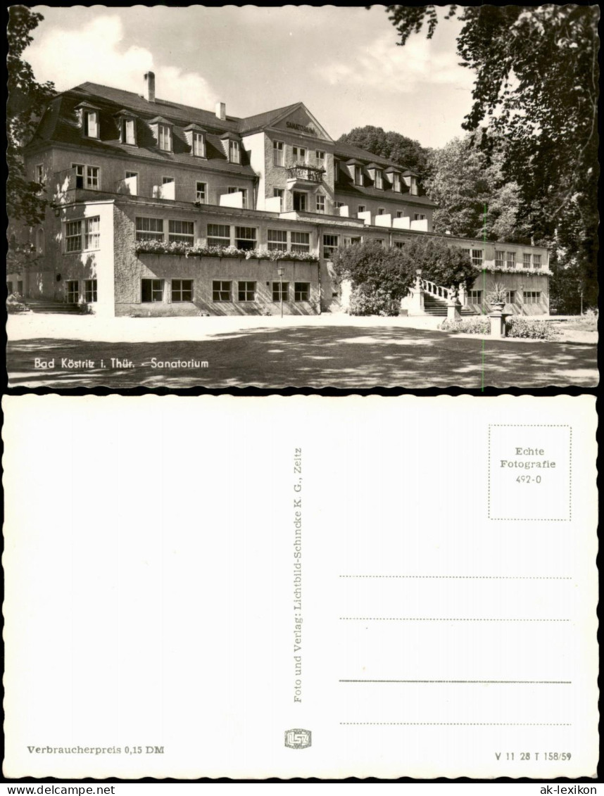 Ansichtskarte Bad Köstritz Sanatorium 1959 - Bad Köstritz