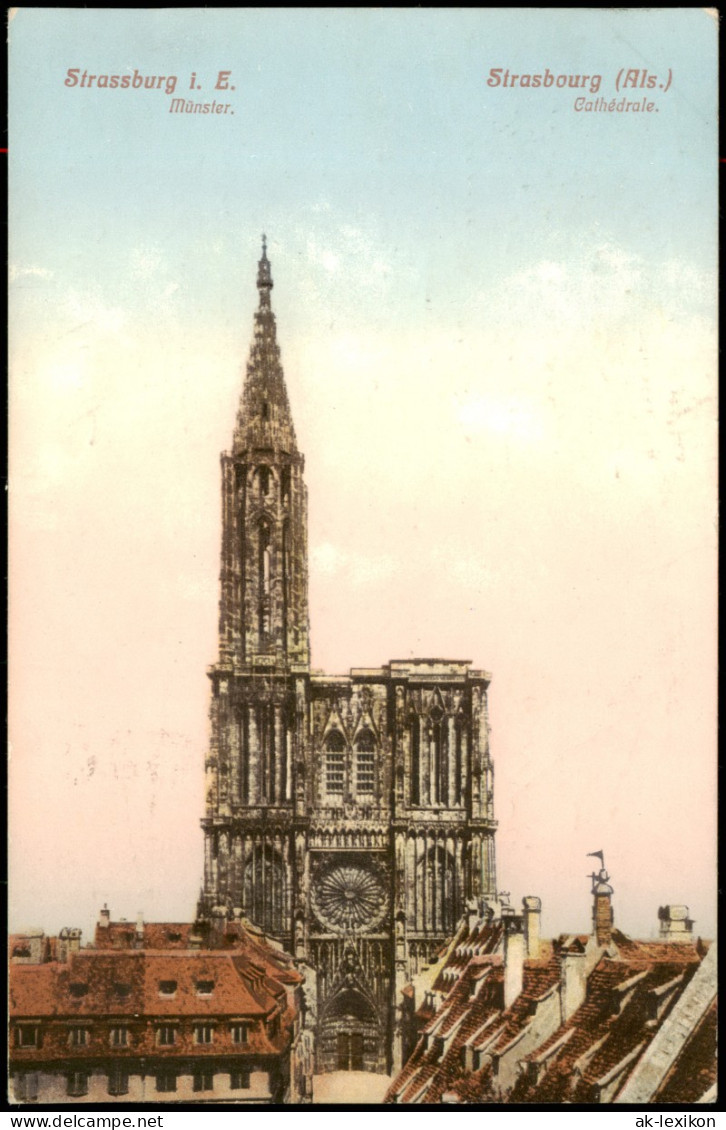 CPA Straßburg Strasbourg Kathedrale 1906 - Strasbourg