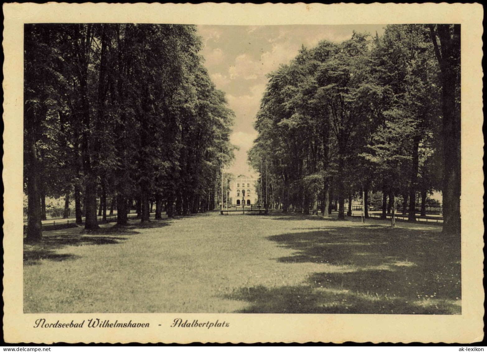 Ansichtskarte Wilhelmshaven Adalbertplatz 1938 - Wilhelmshaven