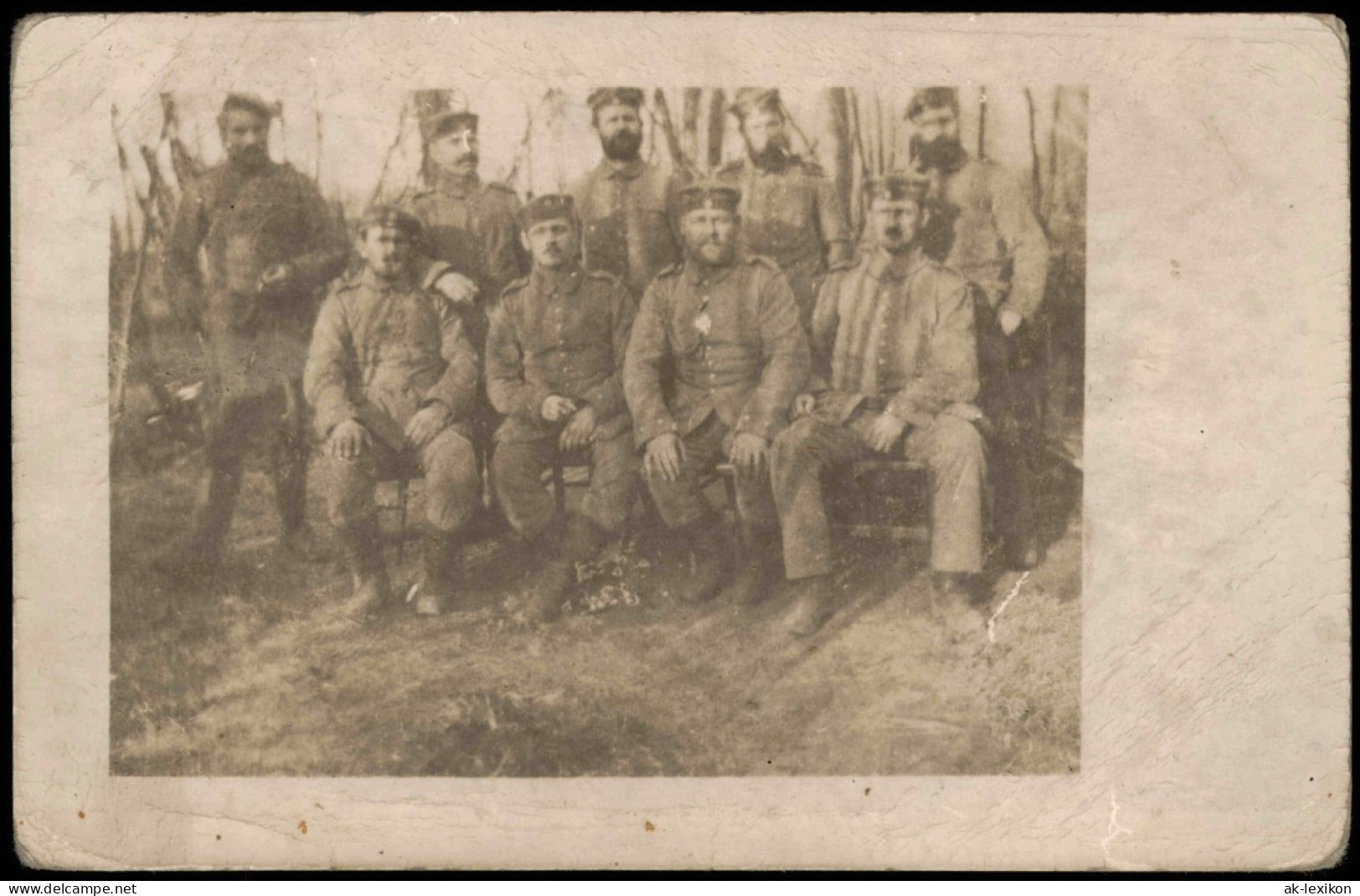 Ansichtskarte  Militär/Propaganda 1.WK (Erster Weltkrieg) Gruppenbild 1915 - War 1914-18