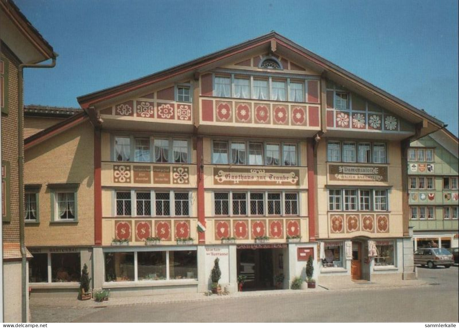 82759 - Schweiz - Appenzell - Marktgasse, Restaurant Traube - Ca. 1980 - Sonstige & Ohne Zuordnung