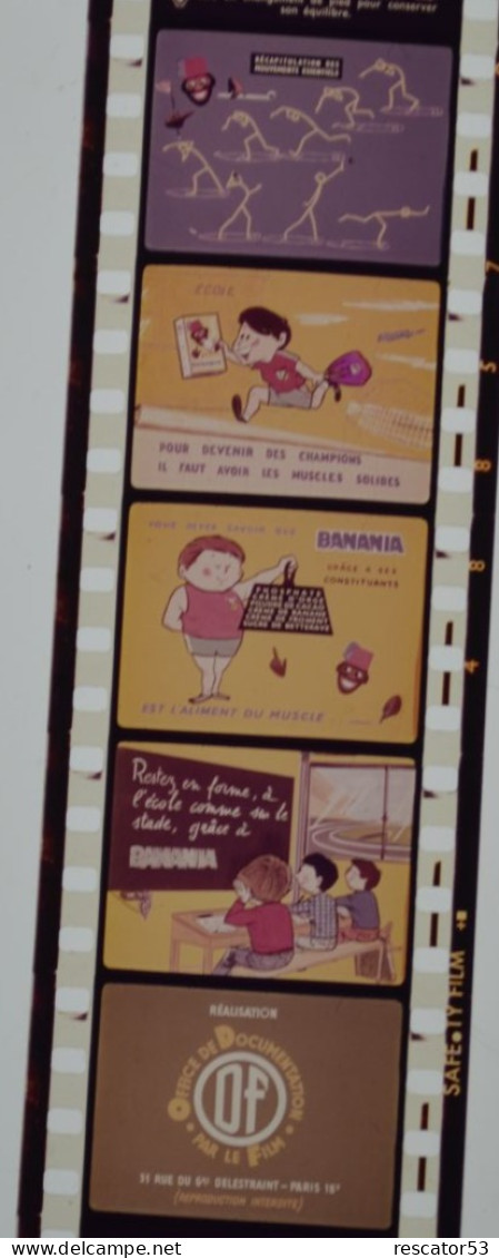 Film Fixe Publicité Banania L'athlétisme Années 50 - Bobinas De Cine: 35mm - 16mm - 9,5+8+S8mm