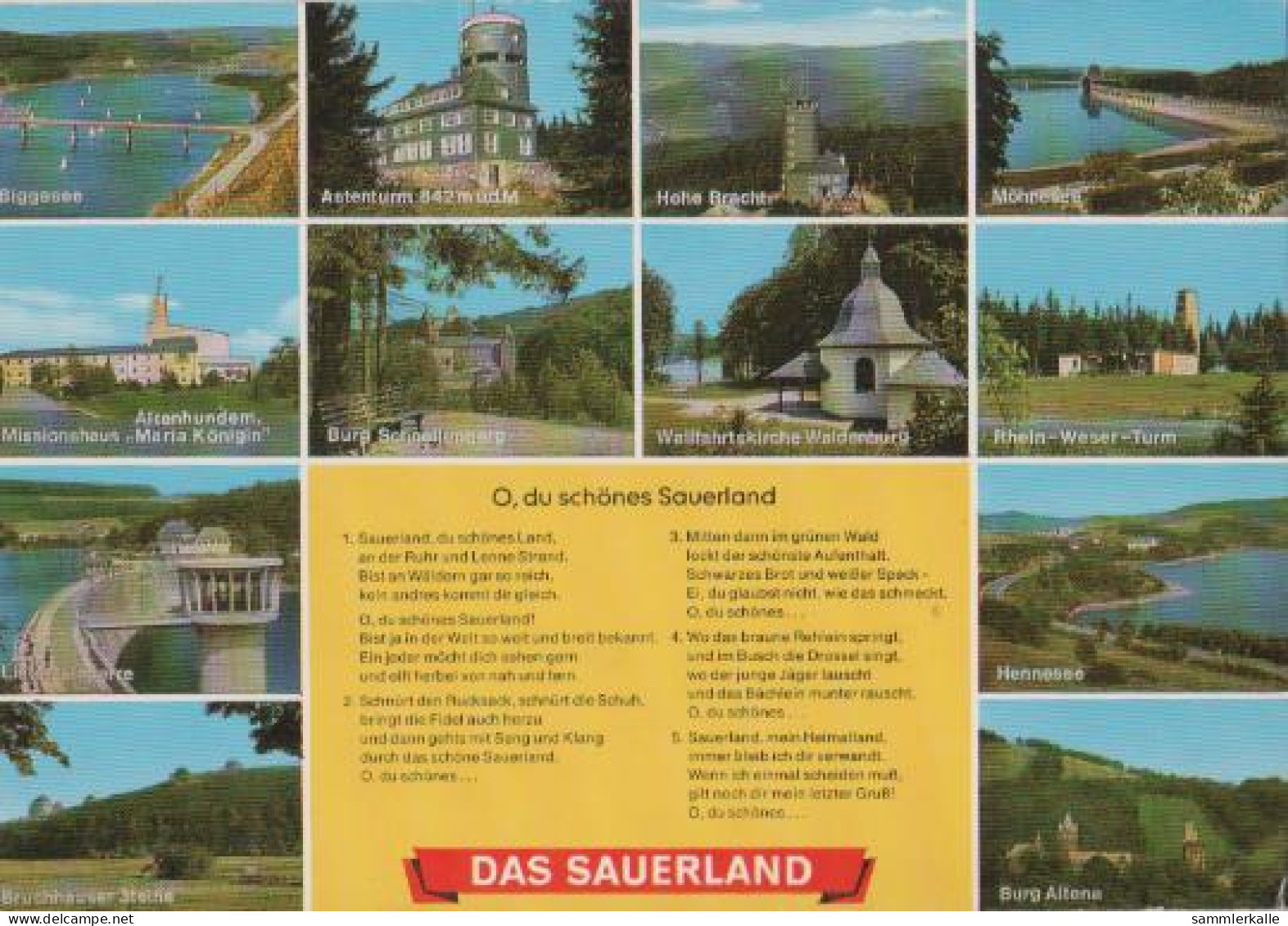 22395 - Olpe - Sauerland U.a. Kirche Waldenburg - Ca. 1975 - Olpe