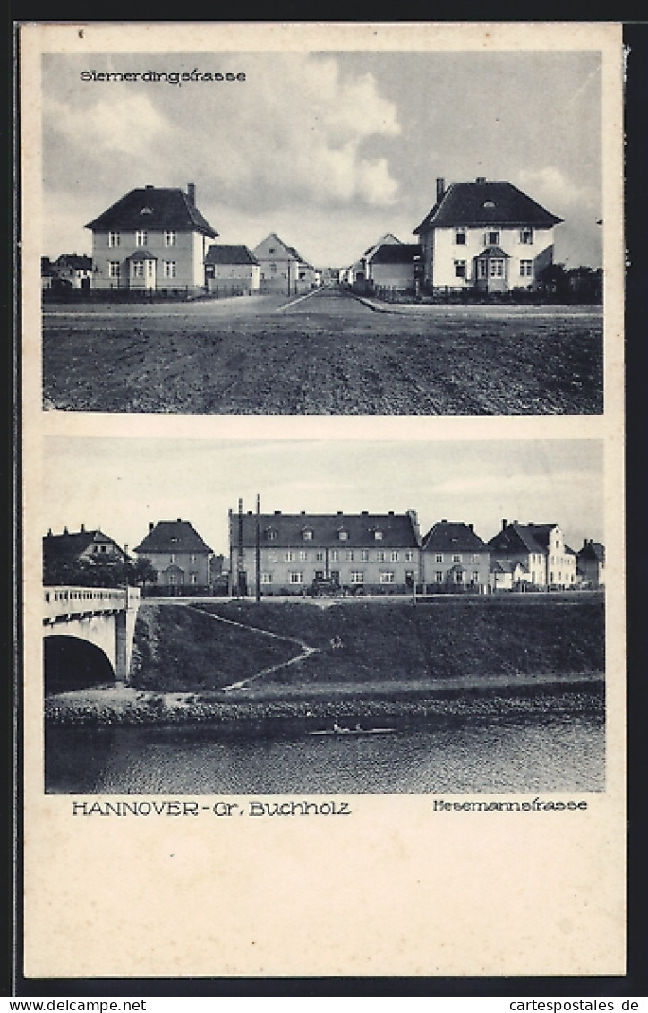 AK Hannover-Gross-Buchholz, Hesemannstrasse, Häuser An Der Siemerdingstrasse  - Hannover