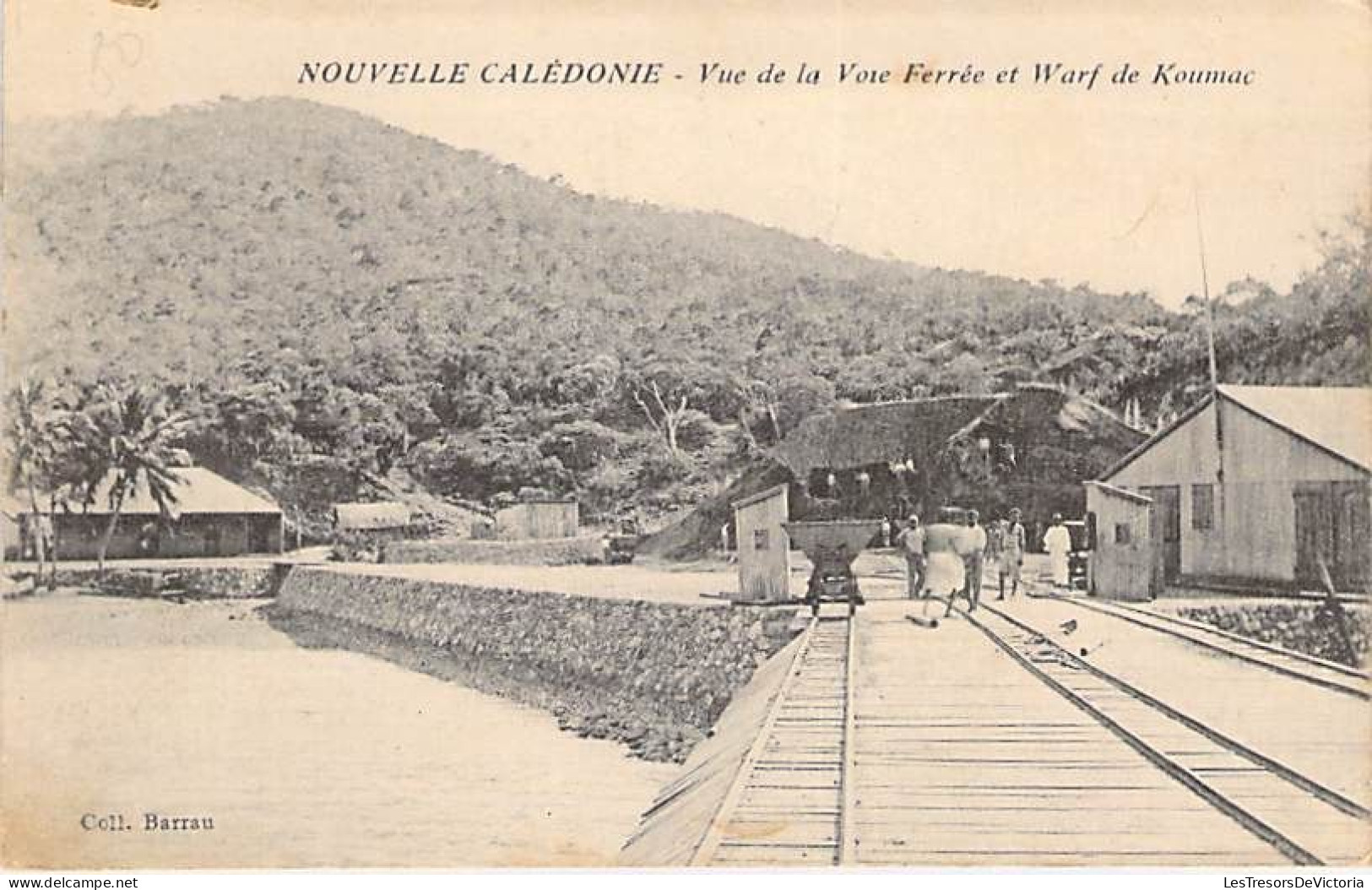 Nouvelle Calédonie - Vue De La Voie Ferrée Et Warf De Koumac - Coll. Barrau - Carte Postale Ancienne - Nieuw-Caledonië
