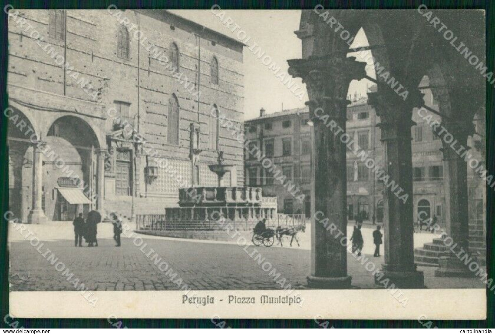 Perugia Città Piazza Municipio Alterocca 63465 Cartolina MX4570 - Perugia