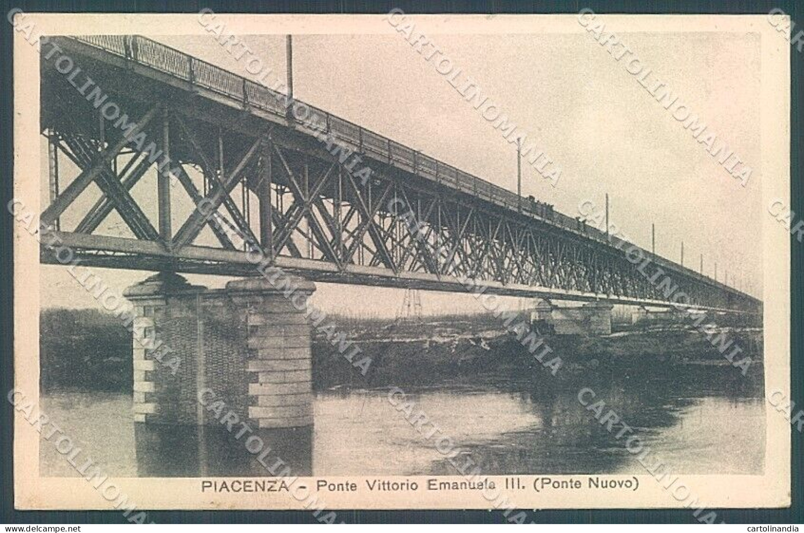 Piacenza Città Ponte Vittorio Emanuele III Sul Po Cartolina JK2590 - Piacenza