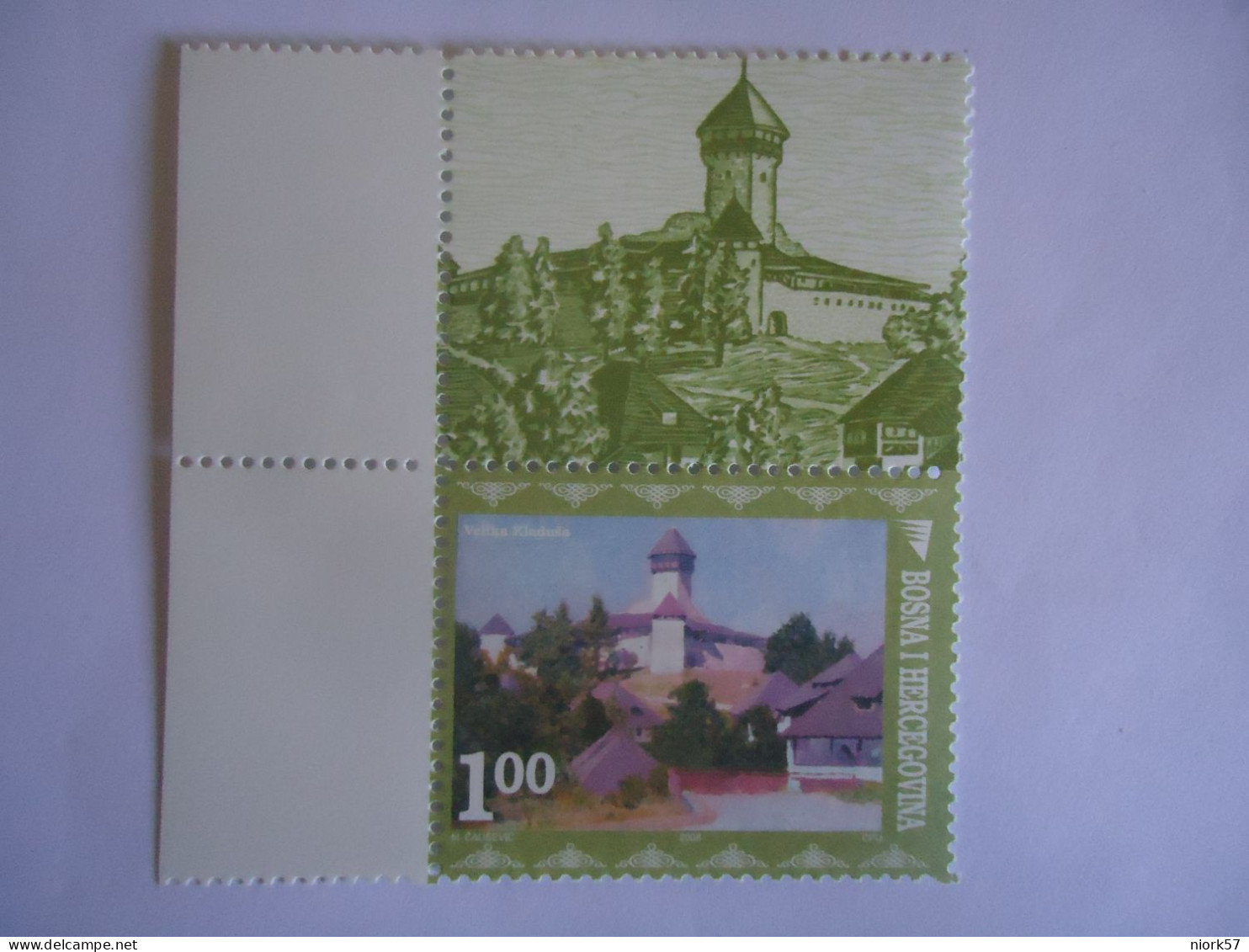 BOSNIA HERZEGIVINA  MNH  STAMPS MONUMENT   WITH  LEBEL - Bosnië En Herzegovina