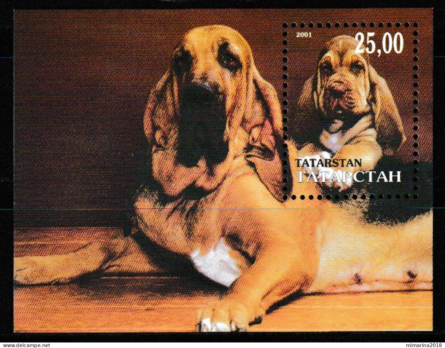 TATARSTAN REP. SOV.  2001  MNH  "DOGS" - Perros