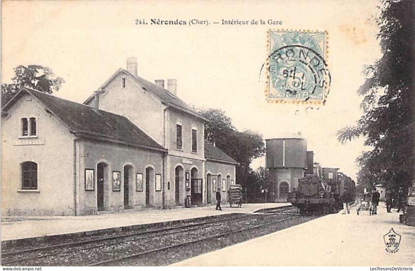 France - Néronde - Intérieur De La Gare - Train - Animé  - Carte Postale Ancienne - Nérondes