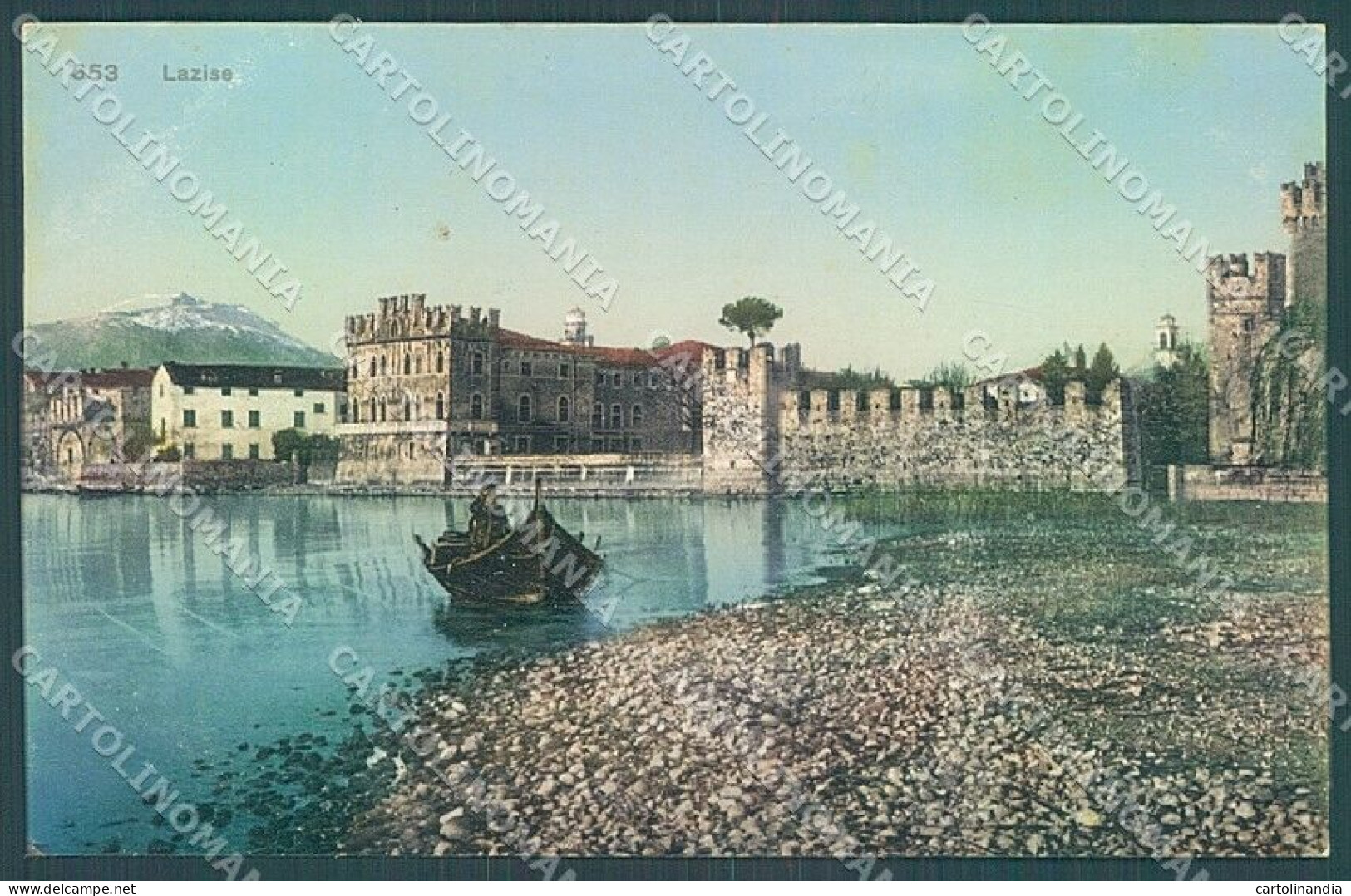 Verona Lazise Lago Di Garda Castello Cartolina JK4638 - Verona