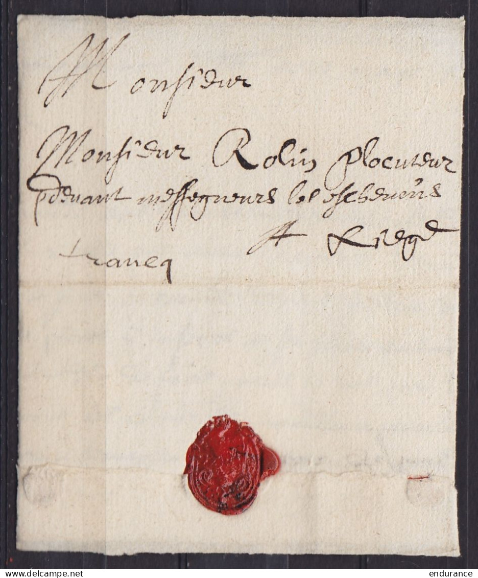 L. Datée 3 Mai 1674 De ROCHEFORT Pour LIEGE - Man. "Francq" - 1621-1713 (Spaanse Nederlanden)