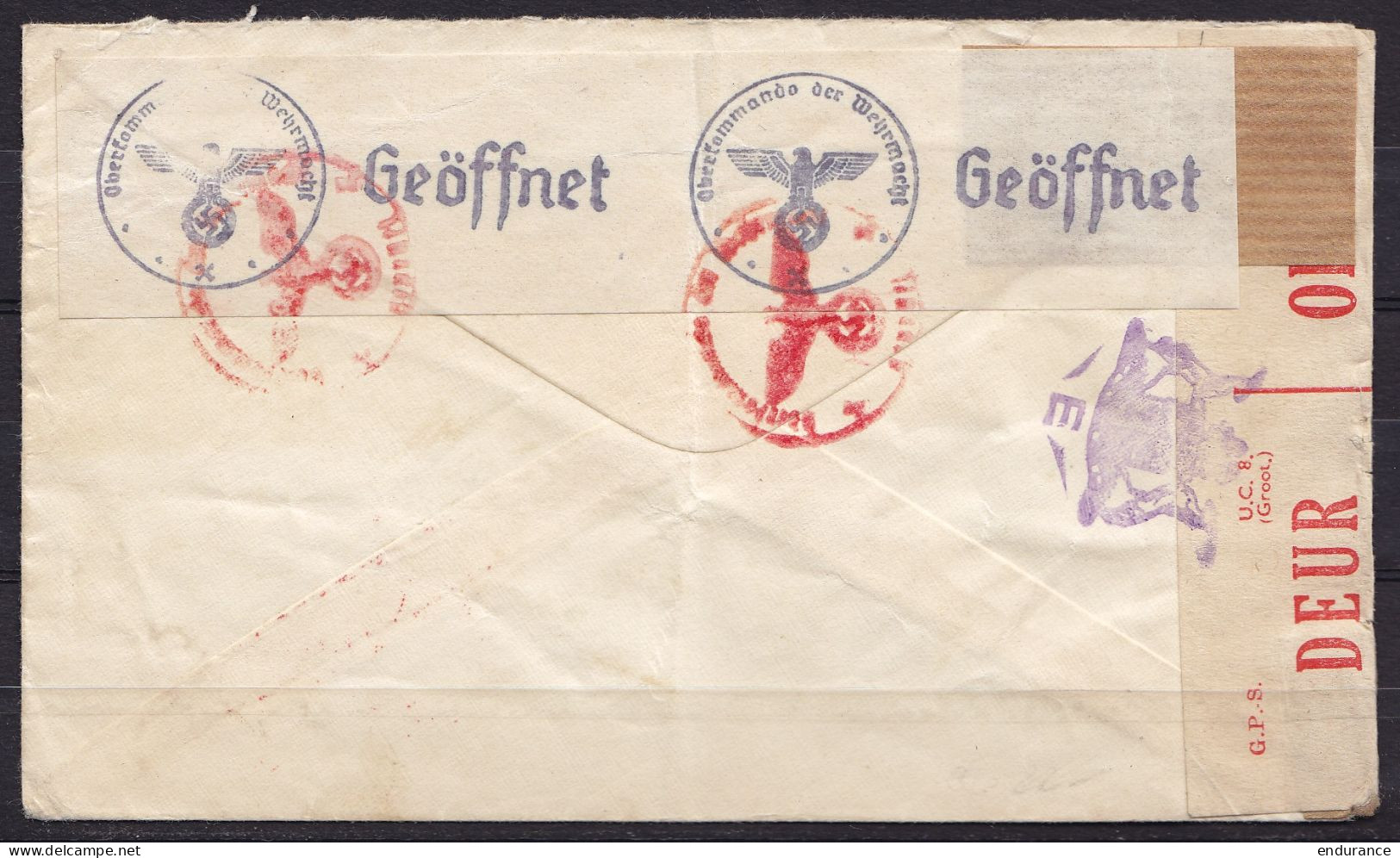 Afrique Du Sud - L. Affr. 3d Càd HARRISMITH /? XI 1943 Pour ST GALLENS (Suisse) - Cachet [Zuzustellen / Feldpostdirektio - Brieven En Documenten