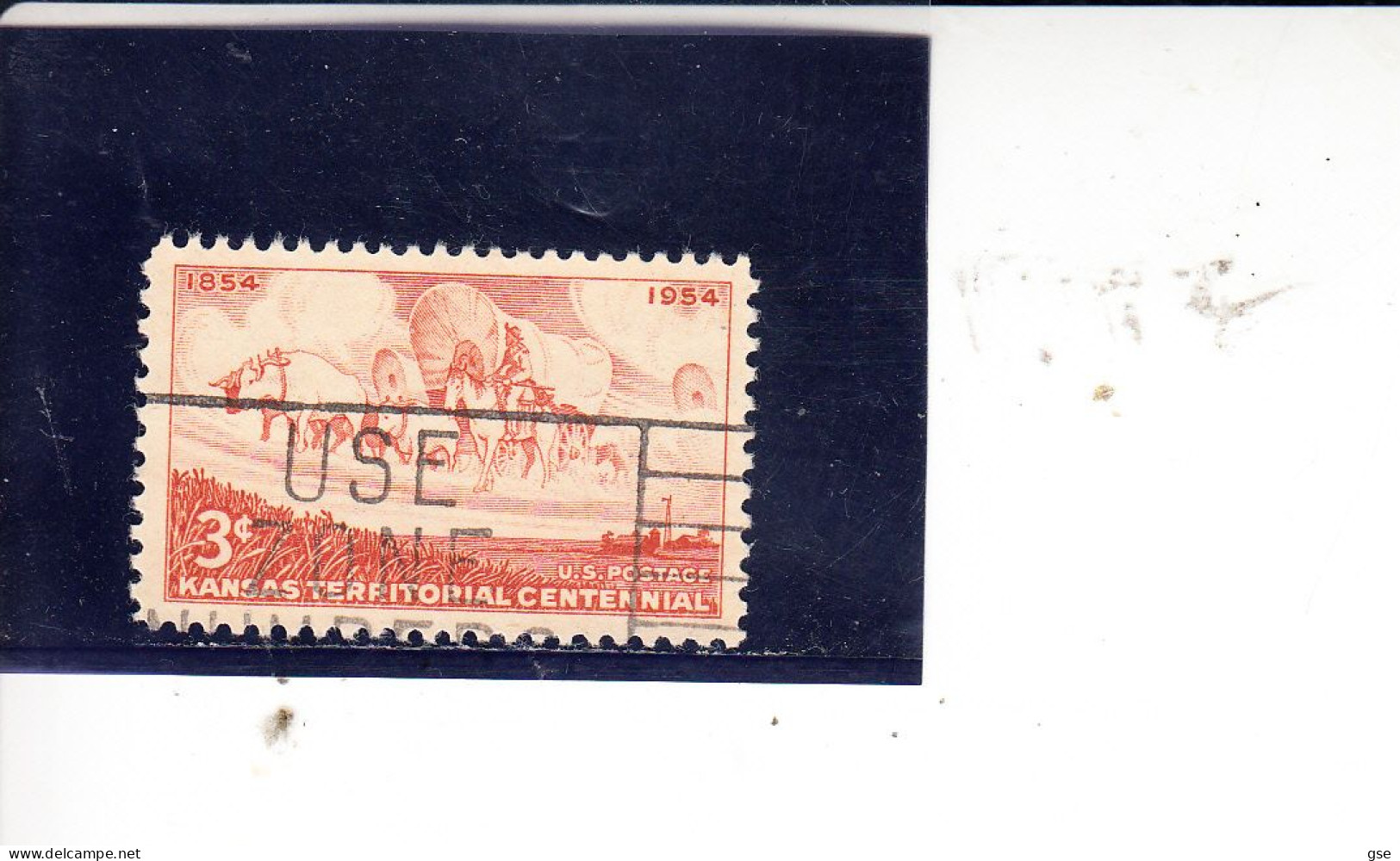 STATI UNITI 1954 - Yvert 585° -   Kansas - Used Stamps