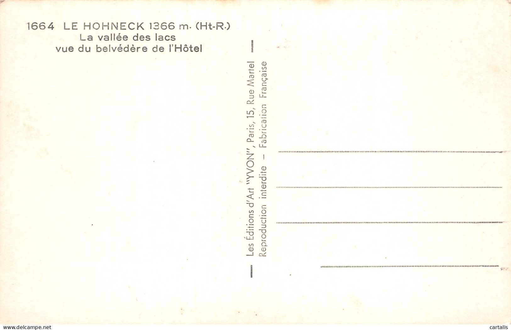 68-LE HOHNECK-N°3875-G/0269 - Autres & Non Classés