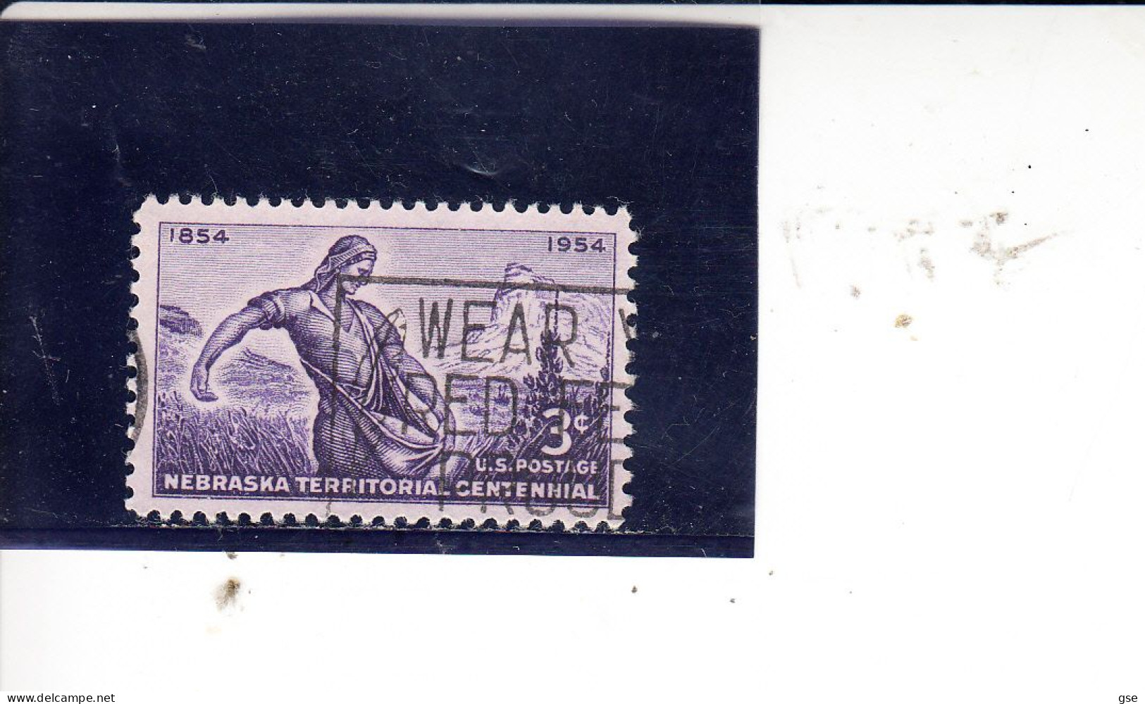 STATI UNITI 1954 - Yvert 583° -  Nebrasca - Used Stamps