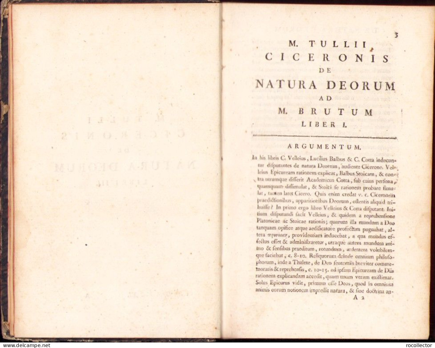 M Tullii Ciceronis Opera Ad Optimas Editiones Collata Studiis Societatis Bipontinae Volumen Undecimum 1781 Biponti - Oude Boeken