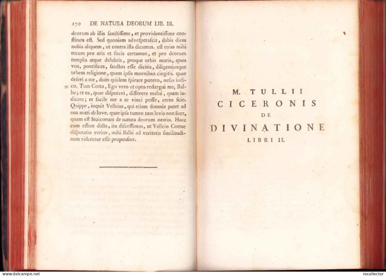 M Tullii Ciceronis Opera Ad Optimas Editiones Collata Studiis Societatis Bipontinae Volumen Undecimum 1781 Biponti - Alte Bücher