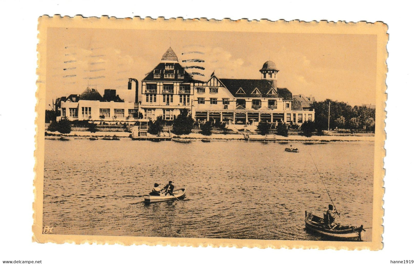 Knokke Albert Plage Le Lac Et Le Pavillon 1937 Knokke Htje - Knokke