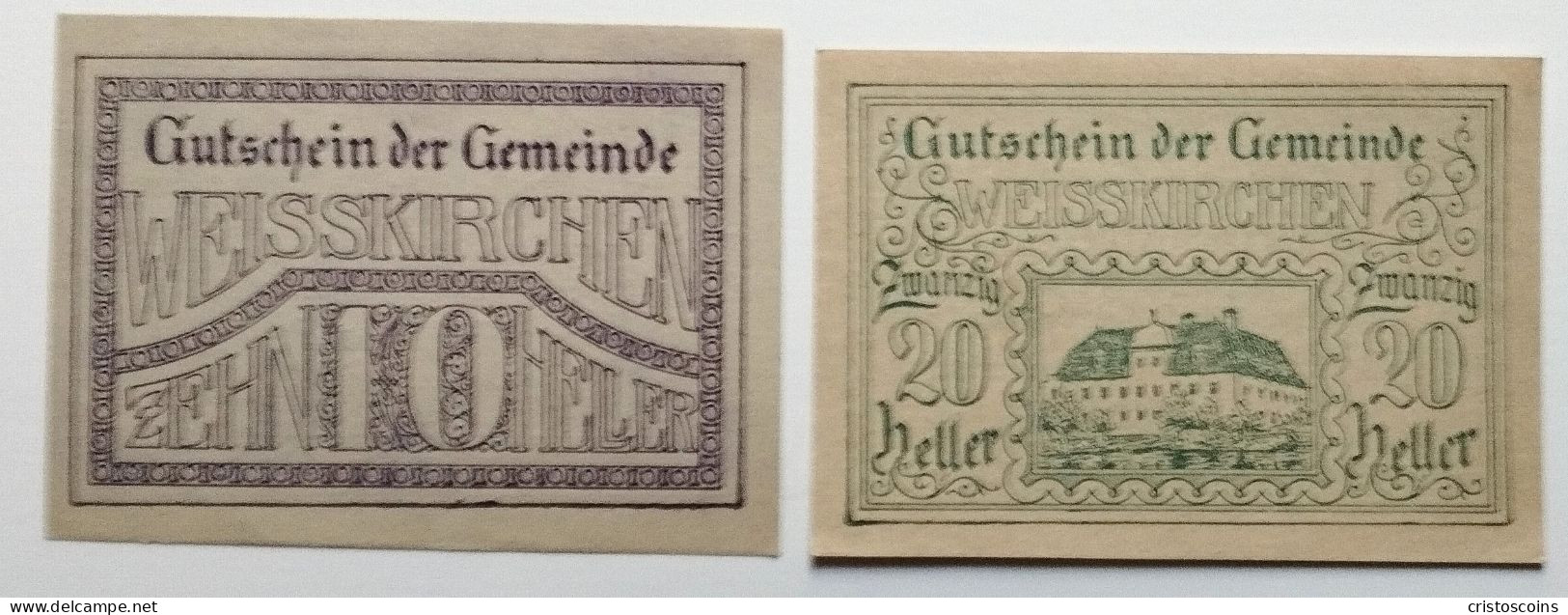 Austria 10/20H Notgeld  Weisskirchen 1920 (Ban.2023 - Oesterreich