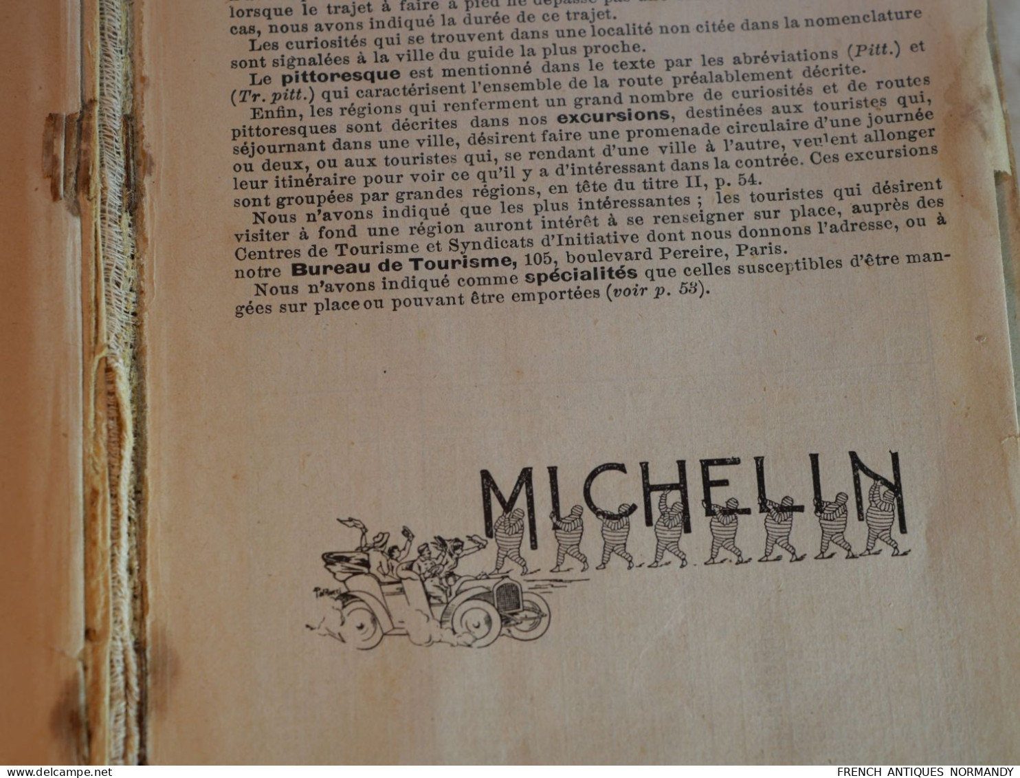 MICHELIN 1914 - GUIDE MICHELIN ROUGE - FRANCE 1914 - Bon État - état d'usage  En l'état, comme sur les photos