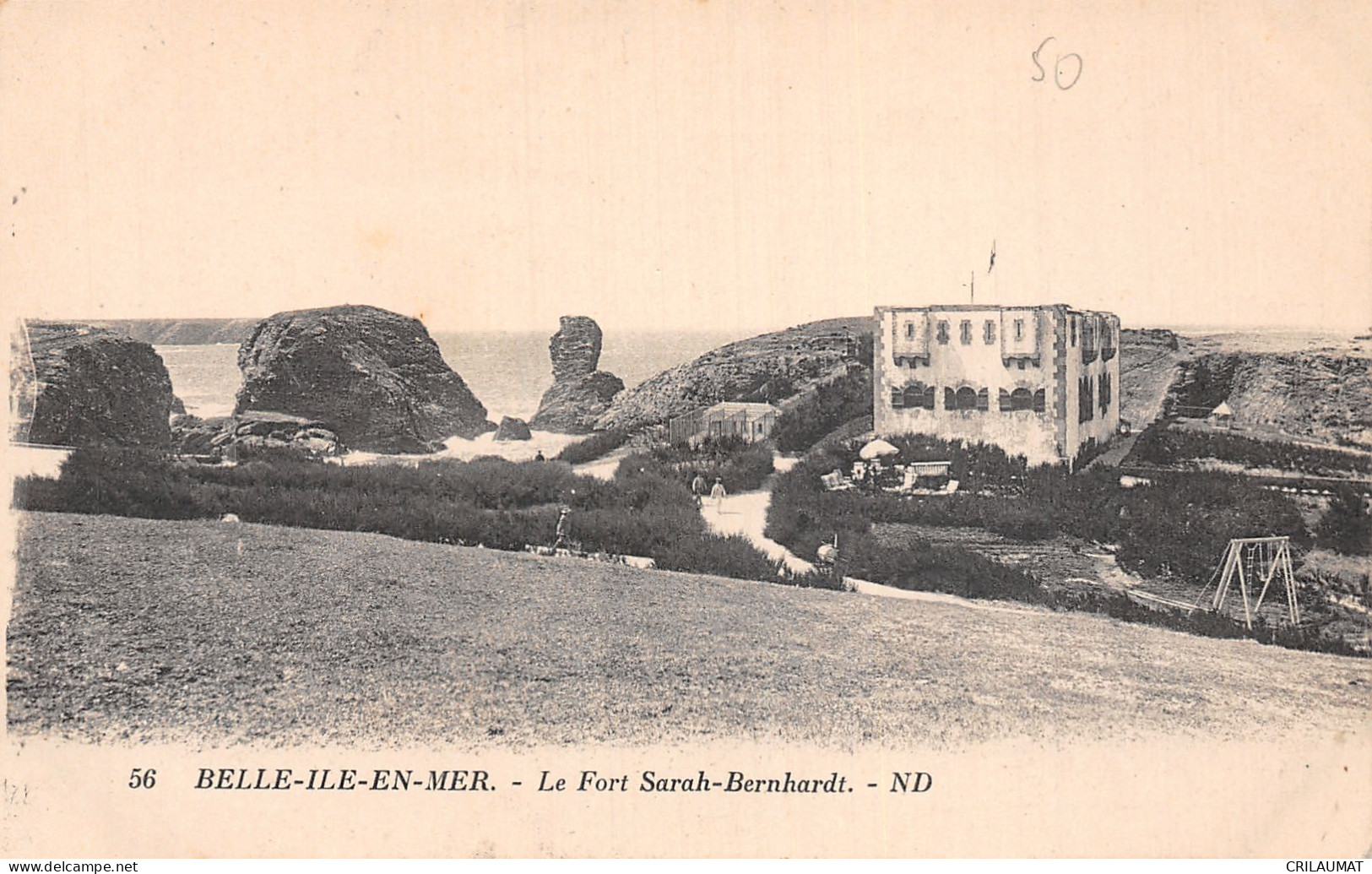 56-BELLE ILE EN MER  LE FORT SARAH BERNHARDT-N°T2936-B/0187 - Belle Ile En Mer