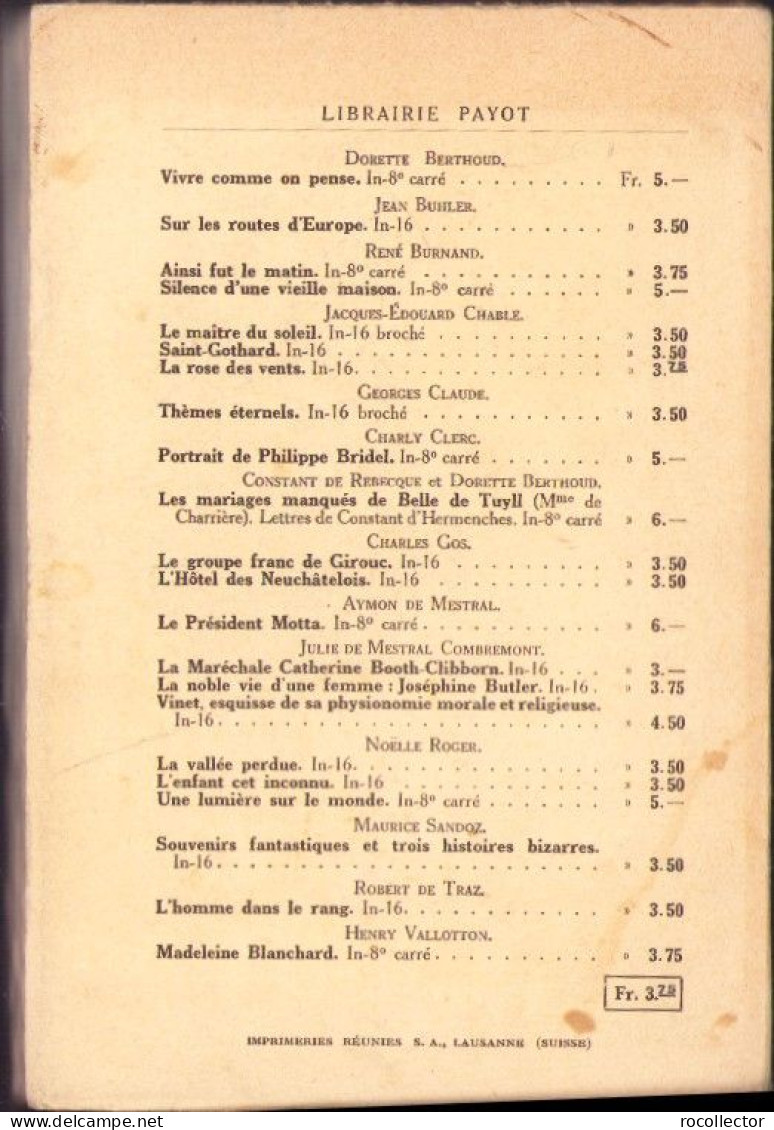 La Rose Des Vents Par Jacques Edouard Chable 1943 C3877N - Oude Boeken