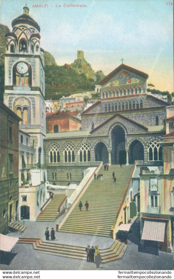 Aa180 Cartolina Amalfi La Cattedrale Provincia Di Salerno - Salerno