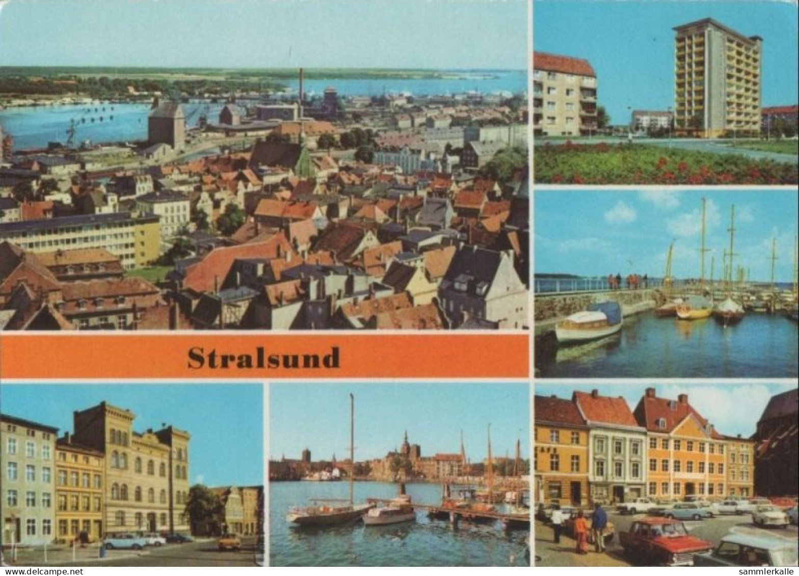 39068 - Stralsund - U.a. Teilansicht - 1982 - Stralsund