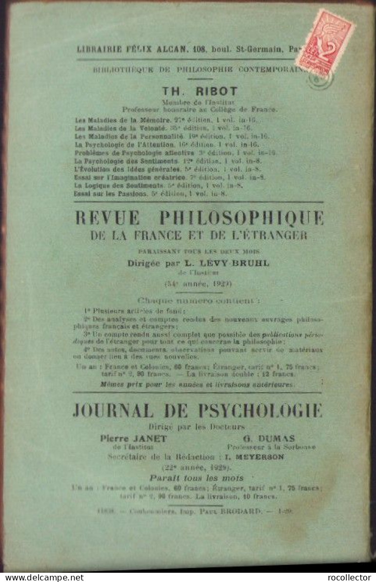 Les maladies de la memoire par Th Ribot 1929 C3875N